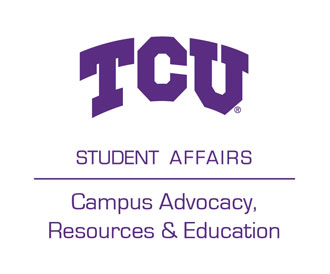 TCU Campus Advocacy, Resources & Education Wordmark